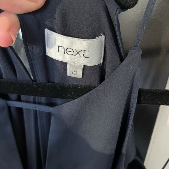 Next UK - Navy Satin Jumpsuit - Picture 7 of 11